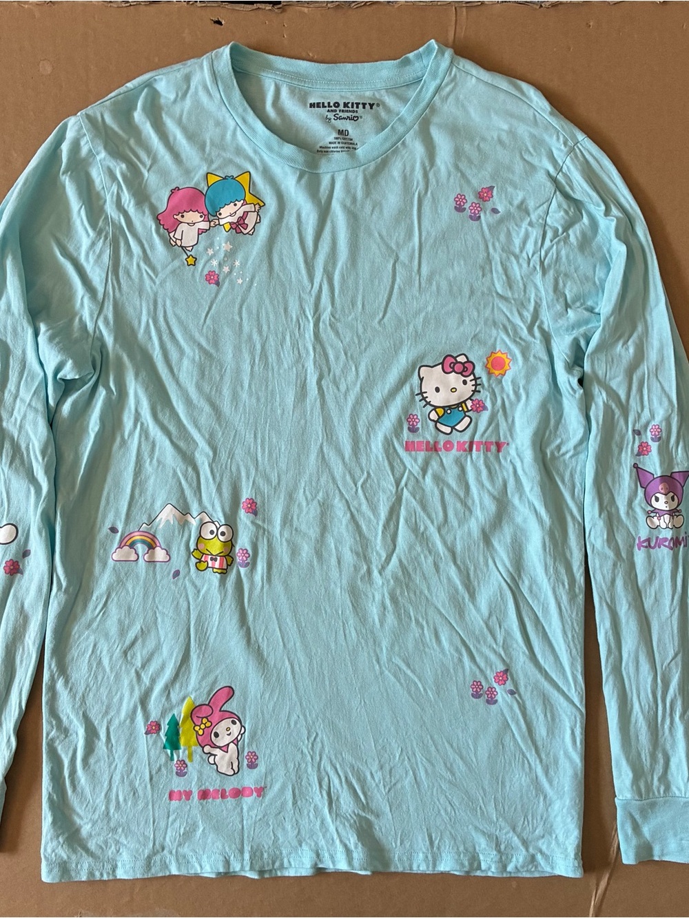 Sanrio Hello Kitty & Friends Kawaii Allover Print Long Sleeve Oversized Medium